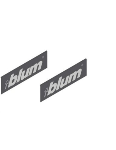 LEGRABOX stalčių šonų dangtelis su Blum logotipu, išorinis, tamsiai pilkos „Orion“ spalvos, simetriškas, pora   ZA7.0700P